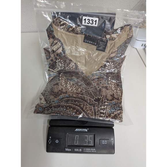 Y2K‎ George Paisley Print Tank Top Sleeveless V-Neck Medium Whimsigoth - Picture 8 of 8